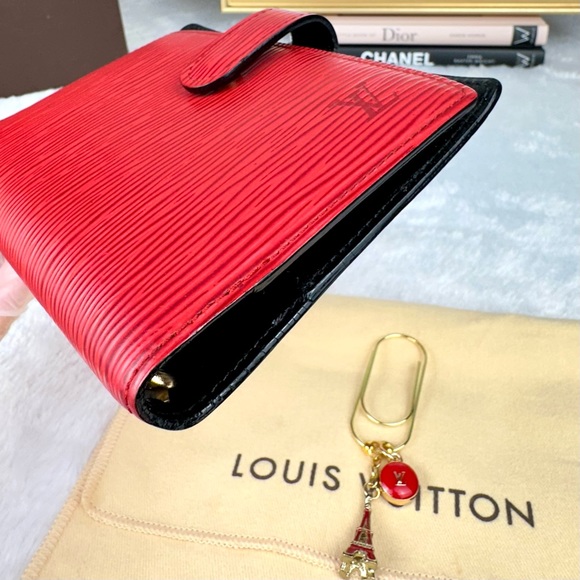Louis Vuitton  Agenda Planner PM Red Epi Leather & dust bag NICE - Picture 3 of 15